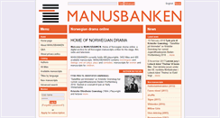 Desktop Screenshot of manusbank.no