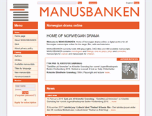 Tablet Screenshot of manusbank.no